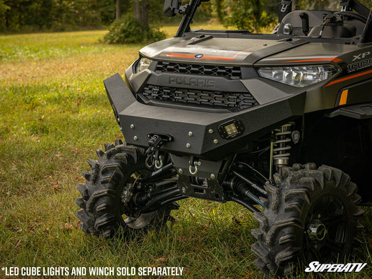 SuperATV Polaris Ranger XP Kinetic Front Bumper Winch-Ready