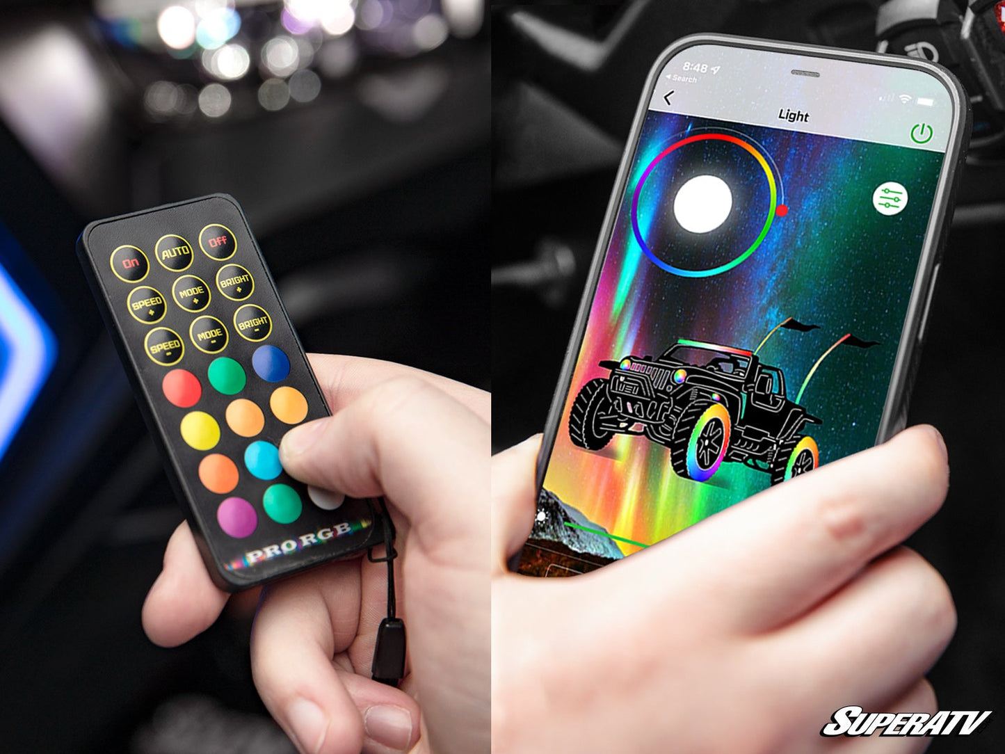 https://media.superatv.com/media/catalog/product/p/o/polaris_rzr1k_fang_rgb_light_8.jpg?optimize=high&fit=bounds&height=&width=3840&quality=85&auto=webp&format=pjpg