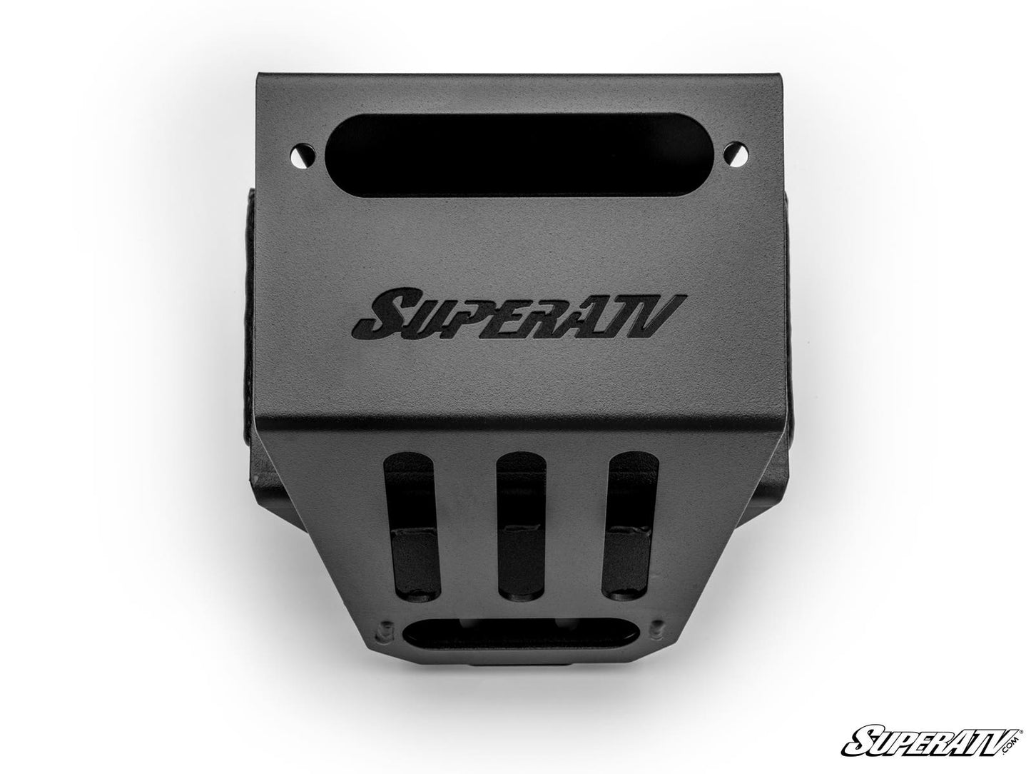 SuperATV Winch Mount Powder-Coated Steel Polaris RZR XP Turbo S