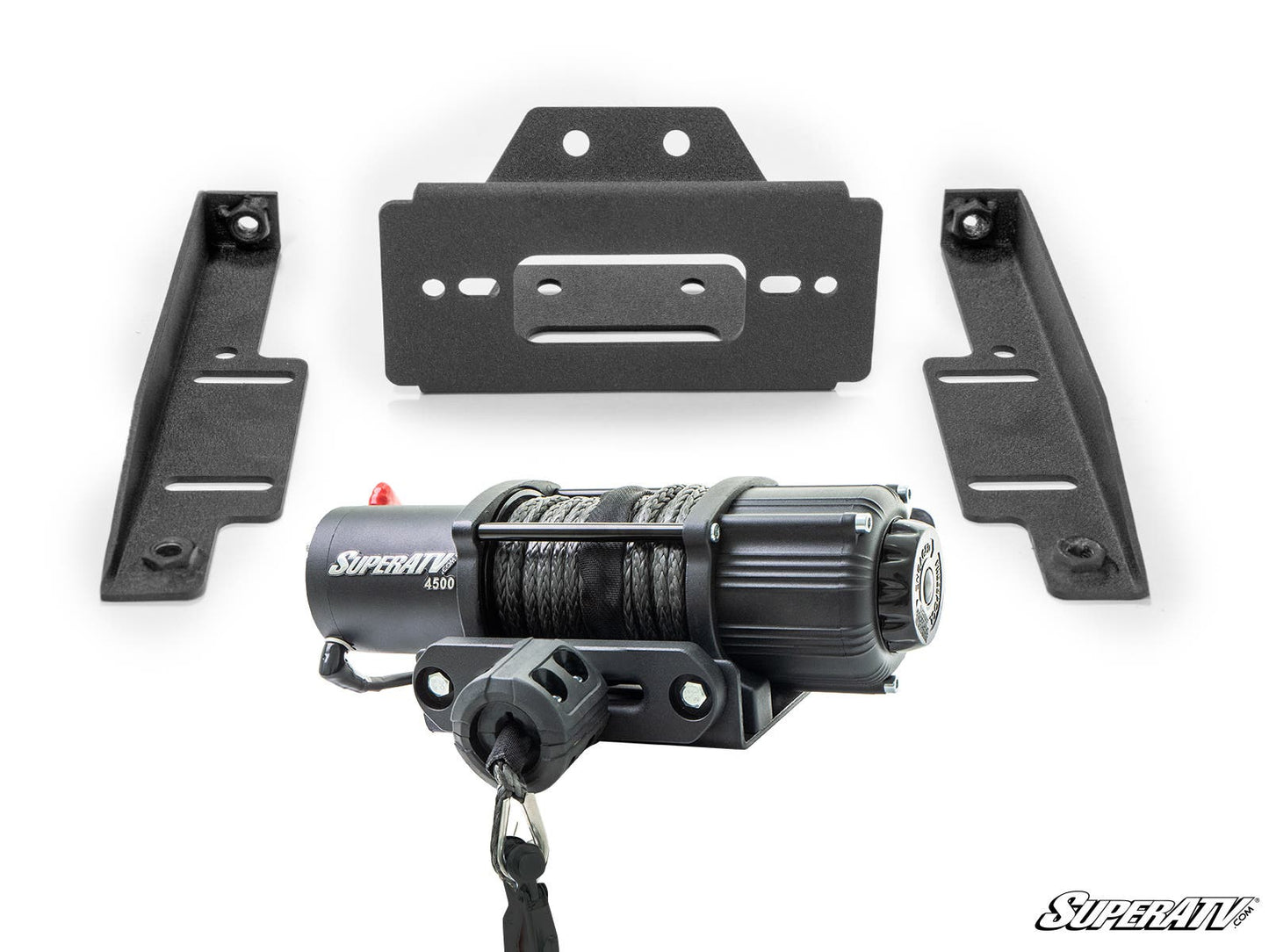 SuperATV Polaris RZR Winch Mounting Plate 3500‑6000 lb Capacity