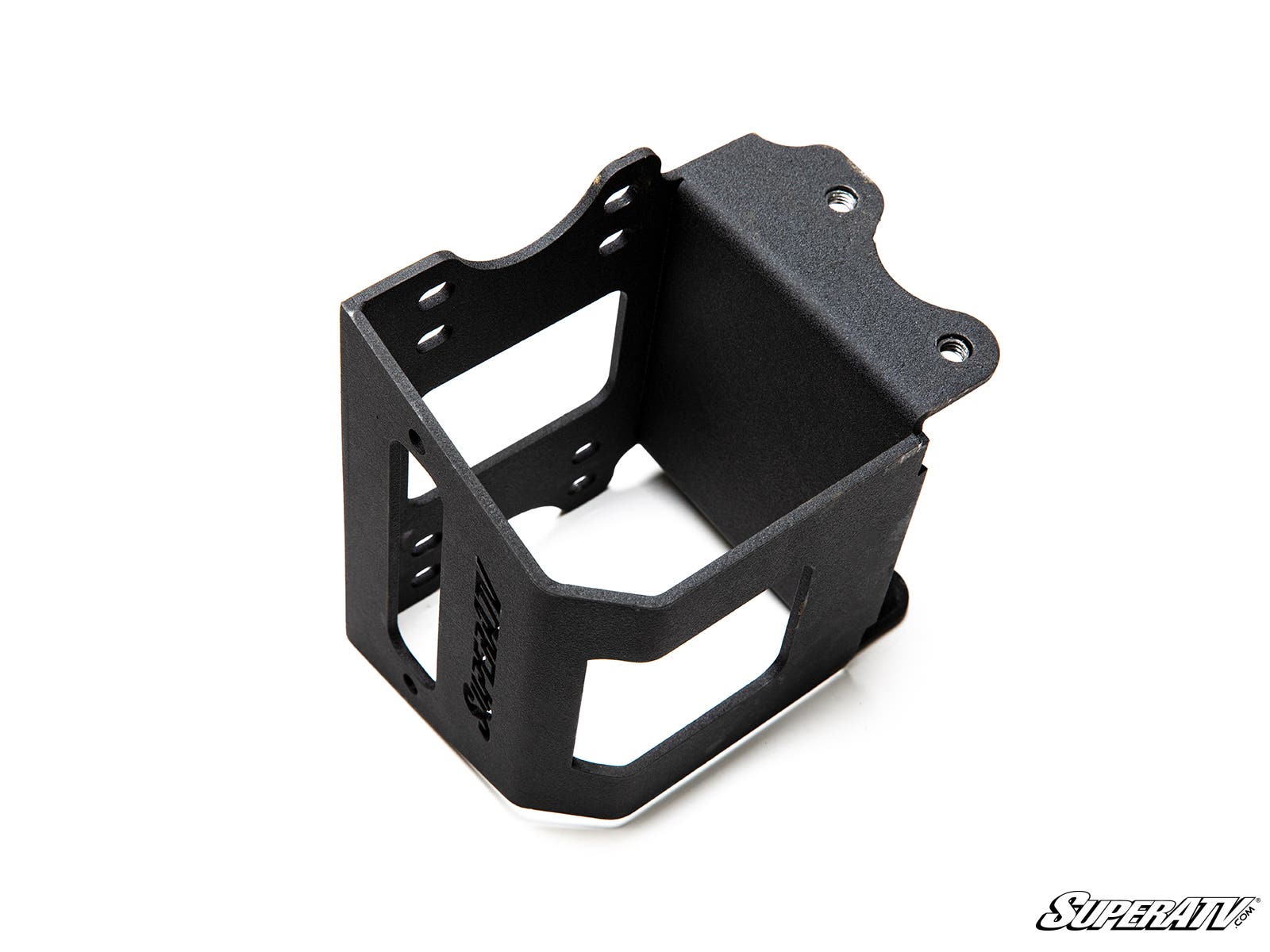 SuperATV Winch Mounting Plate Heavy‑Duty Steel for Polaris Scrambler