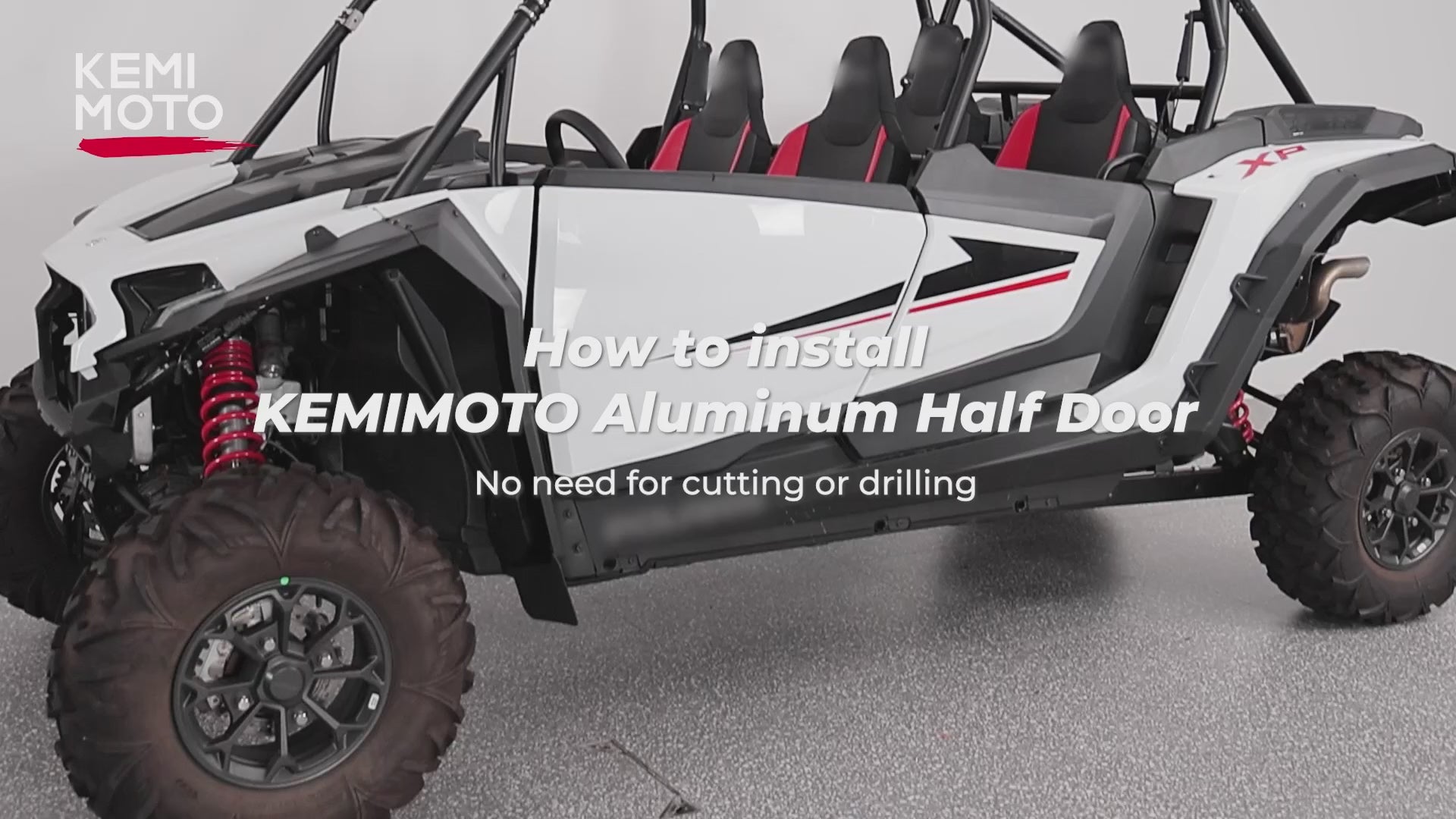 Kemimoto Aluminum Half Door With PC Window 4pcs
