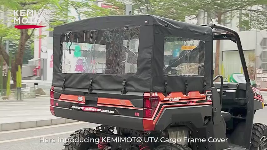 Kemimoto UTV Cargo Bed Cover for Polaris Ranger 570/XP 900/1000