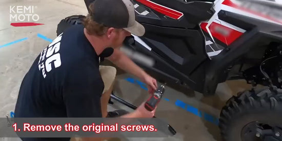 Kemimoto Lower Door Inserts & Nerf Bars for Polaris RZR