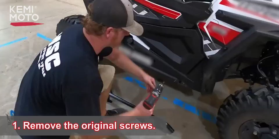 Kemimoto Lower Door Inserts & Nerf Bars for Polaris RZR