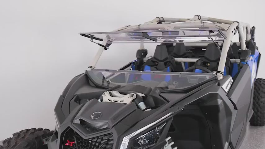 Kemimoto Scratch Resistant Flip Windshield for Can‑Am Maverick X3/X3 MAX