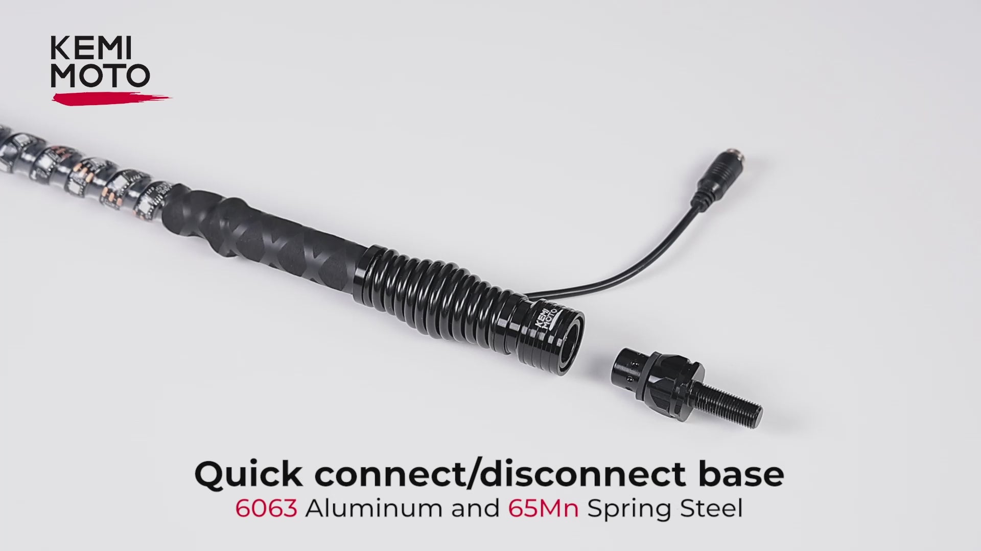 Kemimoto Universal 3FT LED Whip & Rock Lights Combo