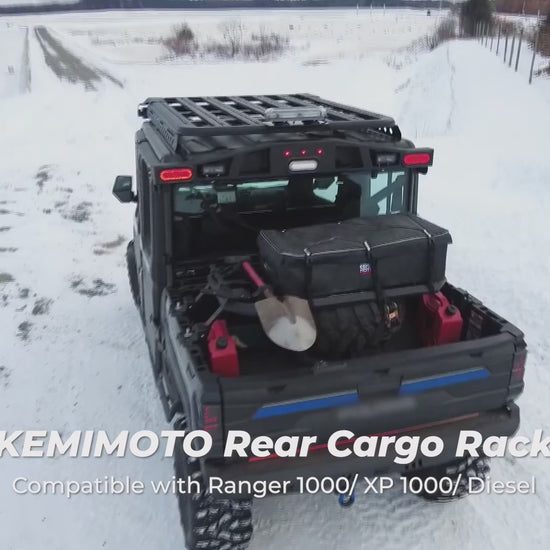 Kemimoto Rear Rack for Polaris Ranger 1000 XP 1000 Diesel