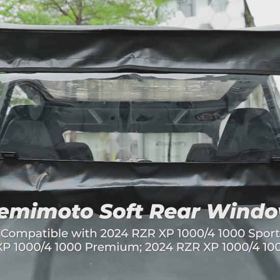 Rear Soft Windshield for Polaris RZR XP 1000 / XP 4 1000 2024-2025