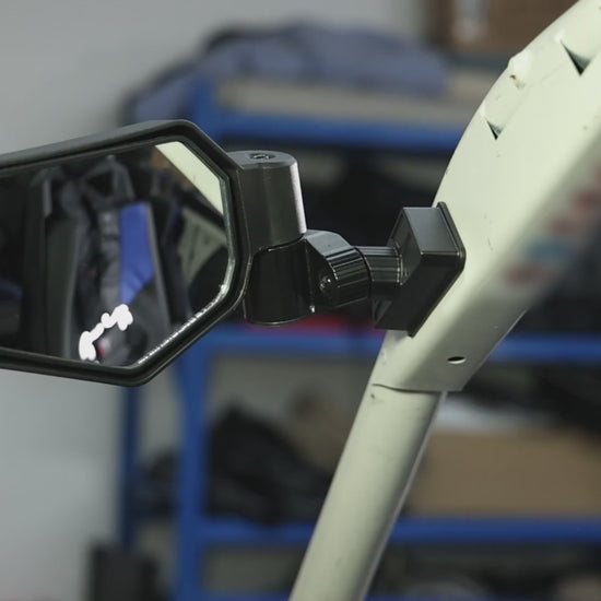 Side Mirrors with Spring‑Back Auto Reset, Fit Can‑Am Maverick X3 / MAX US Flag Pattern