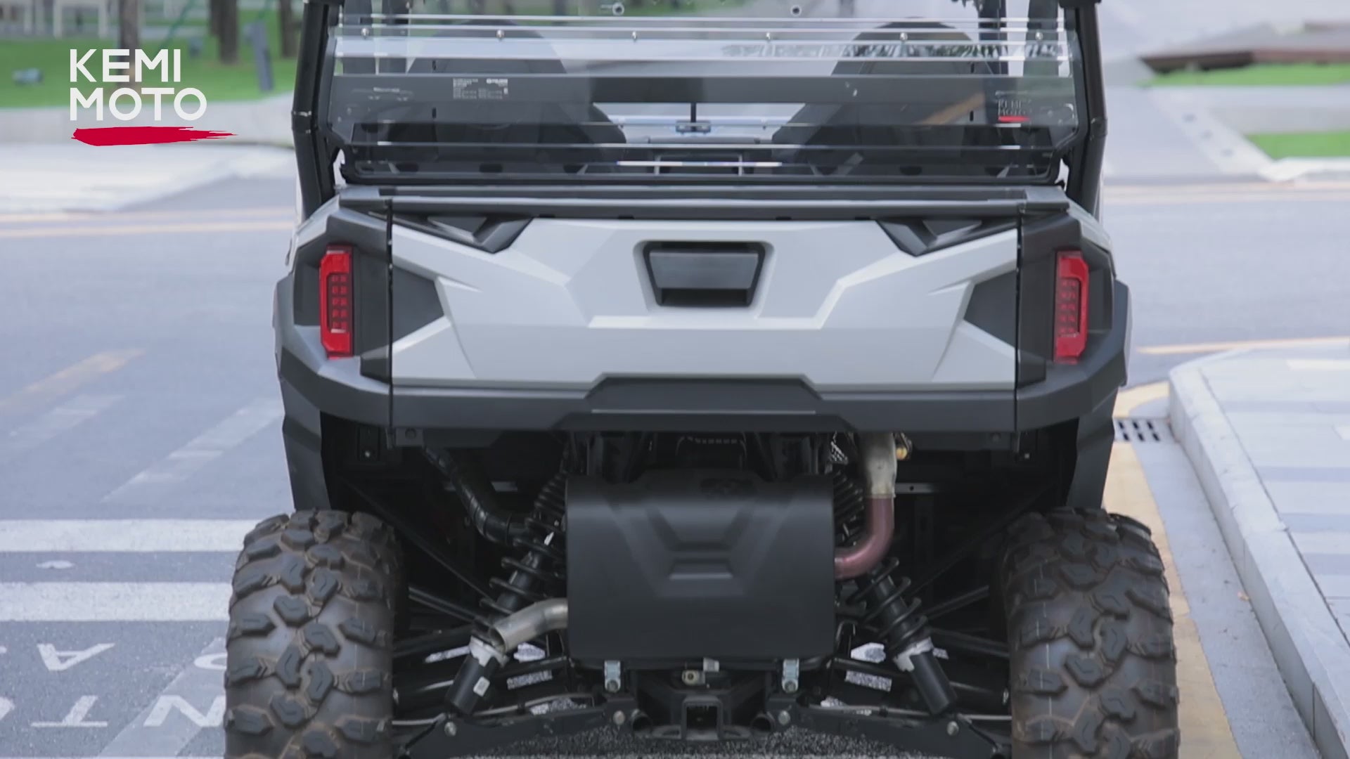 Kemimoto Rear Vented Windshield for Polaris General 2016-2026