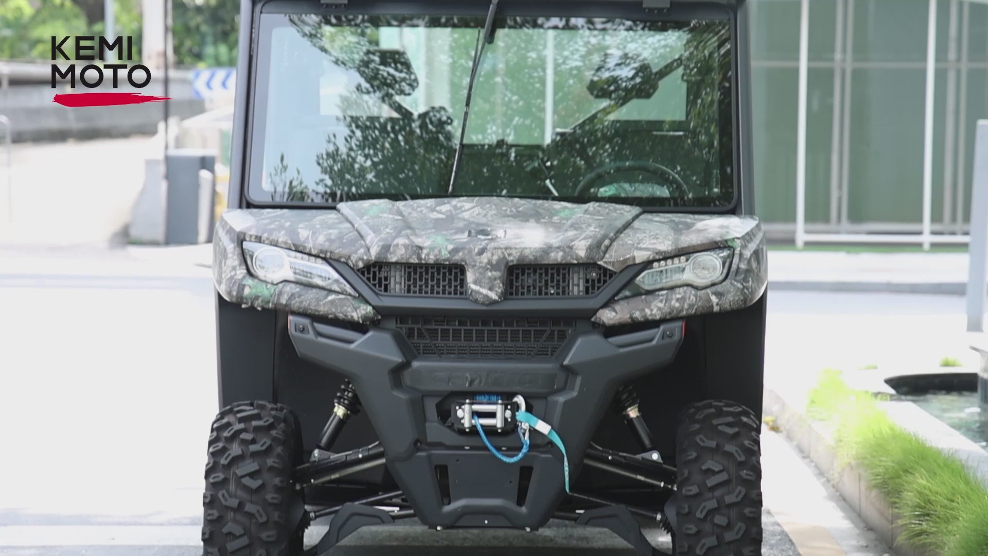 Kemimoto UTV Glass Windshield for CFMOTO UForce 1000/1000 XL