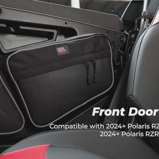 Kemimoto Front Door Bag for Polaris RZR XP 1000/4 Water‑Resistant