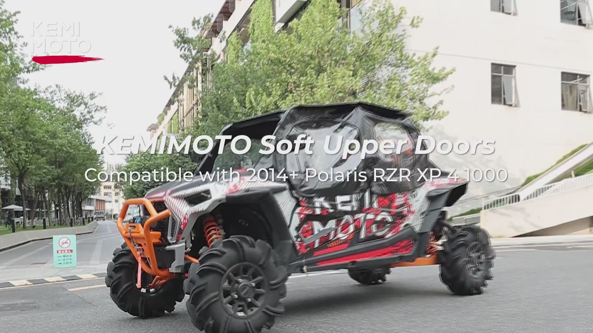 Kemimoto Soft Upper Door Enclosure for Polaris RZR XP4 1000