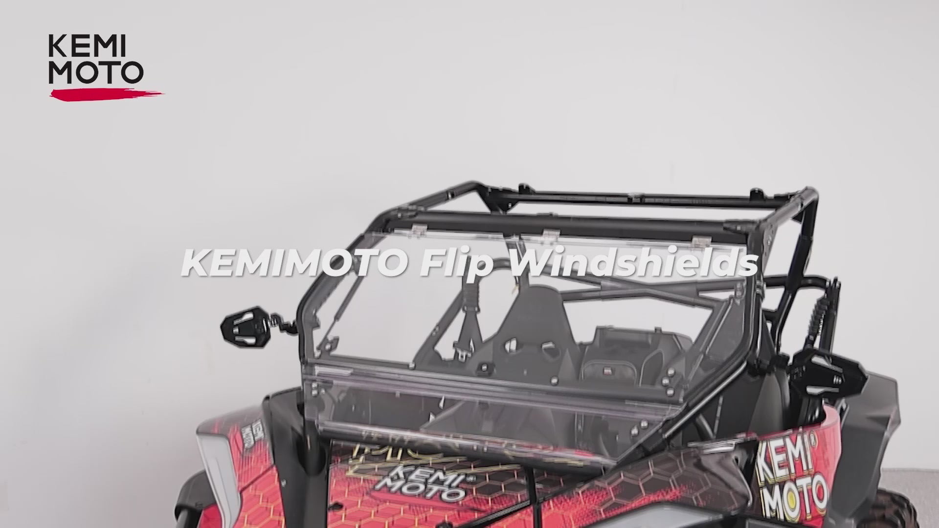 Kemimoto 2-in-1 Flip Windshield for CFMOTO ZForce 950