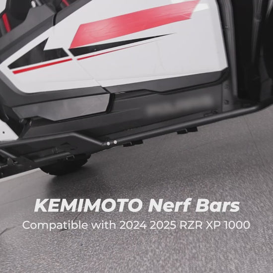 Kemimoto Nerf Bars Rock Sliders Heavy‑Duty Steel UV‑Coated