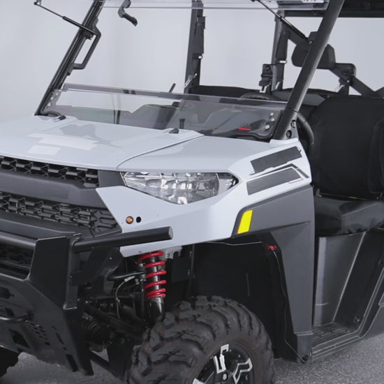 Kemimoto 3-IN-1 Flip Windshield for Polaris Ranger XP 1000 2015-2026