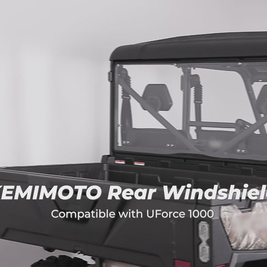 Clear Rear Windshield 2-Sided Hard Coated for CFMOTO UFORCE 1000/1000XL