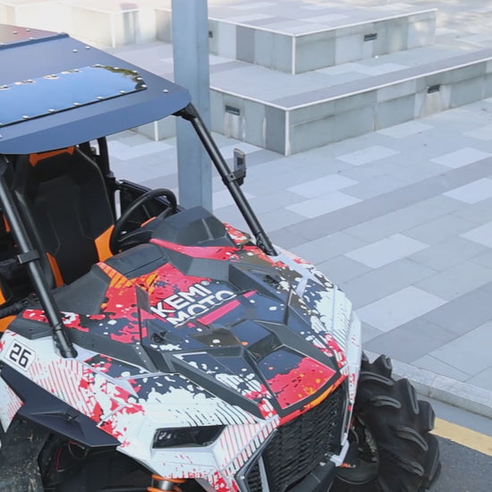 Kemimoto Aluminum Roof Tinted Sunroof for Polaris RZR XP4 1000