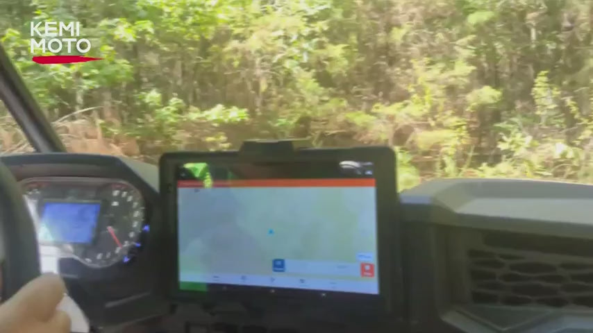 Kemimoto Tablet Mount Storage Box for Polaris RZR XP 1000