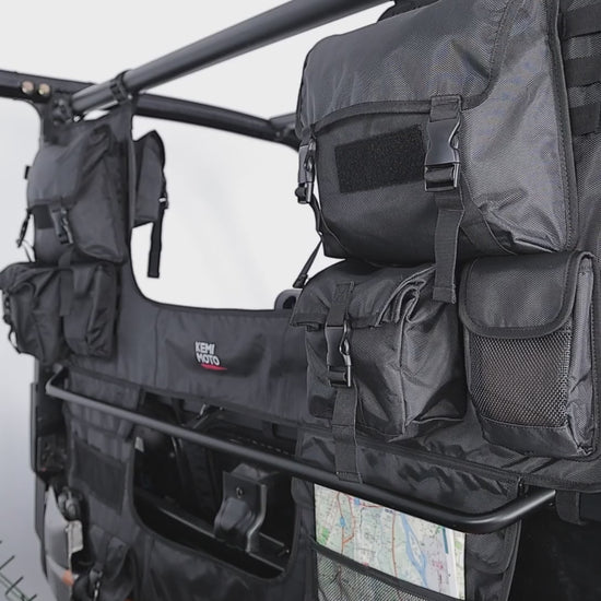 Kemimoto Heavy Duty Canvas UTV Tool Bag Rack