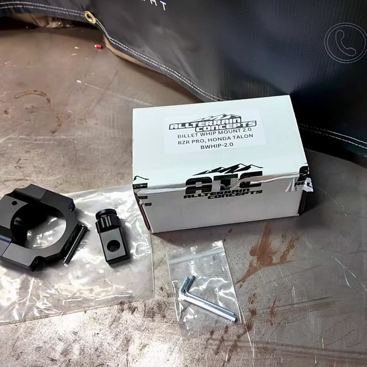 All Terrain Concepts Billet Whip Mount Adjustable 15° Positioning