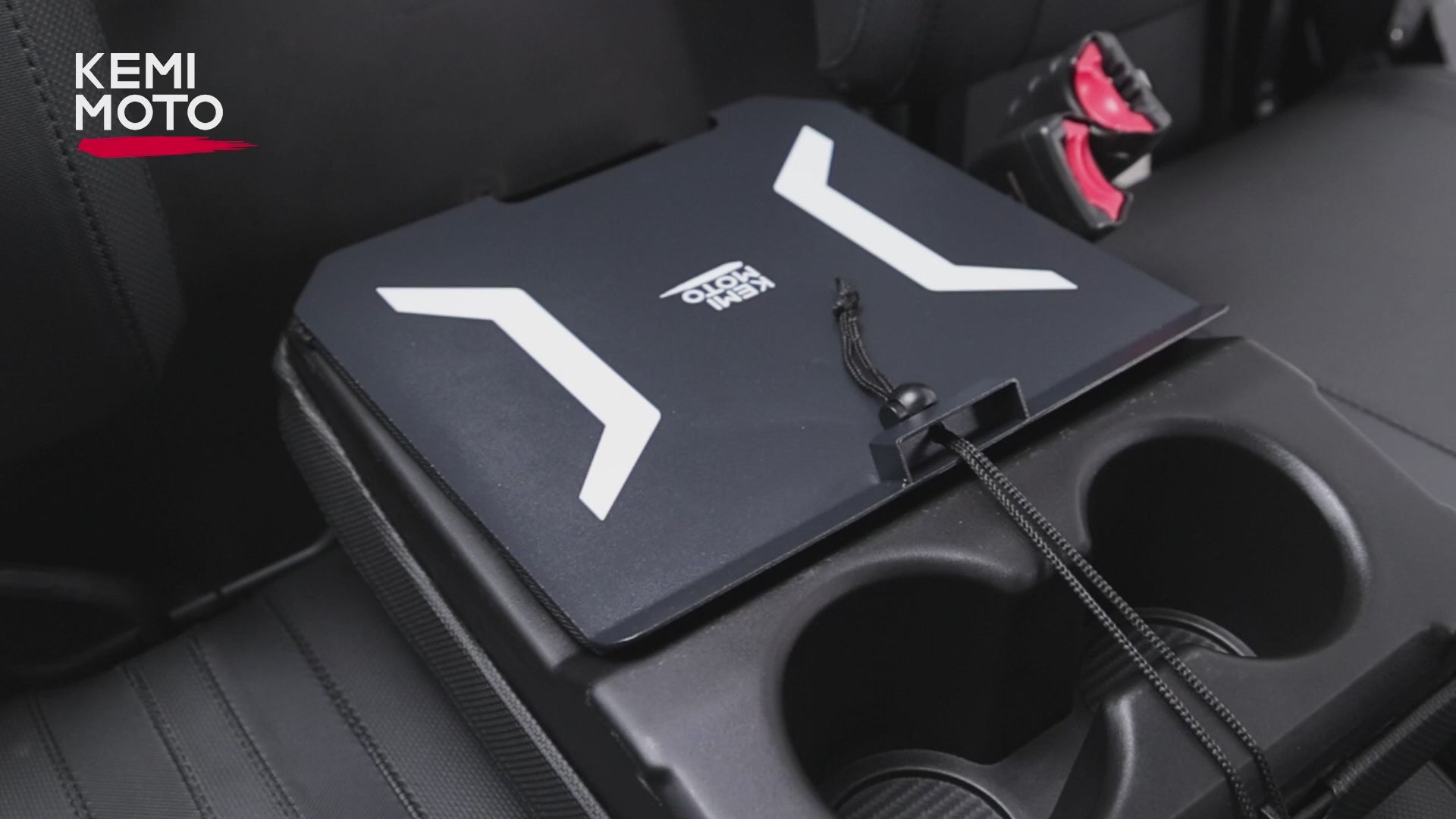 Kemimoto UTV Center Console Cover Rust-Proof Black