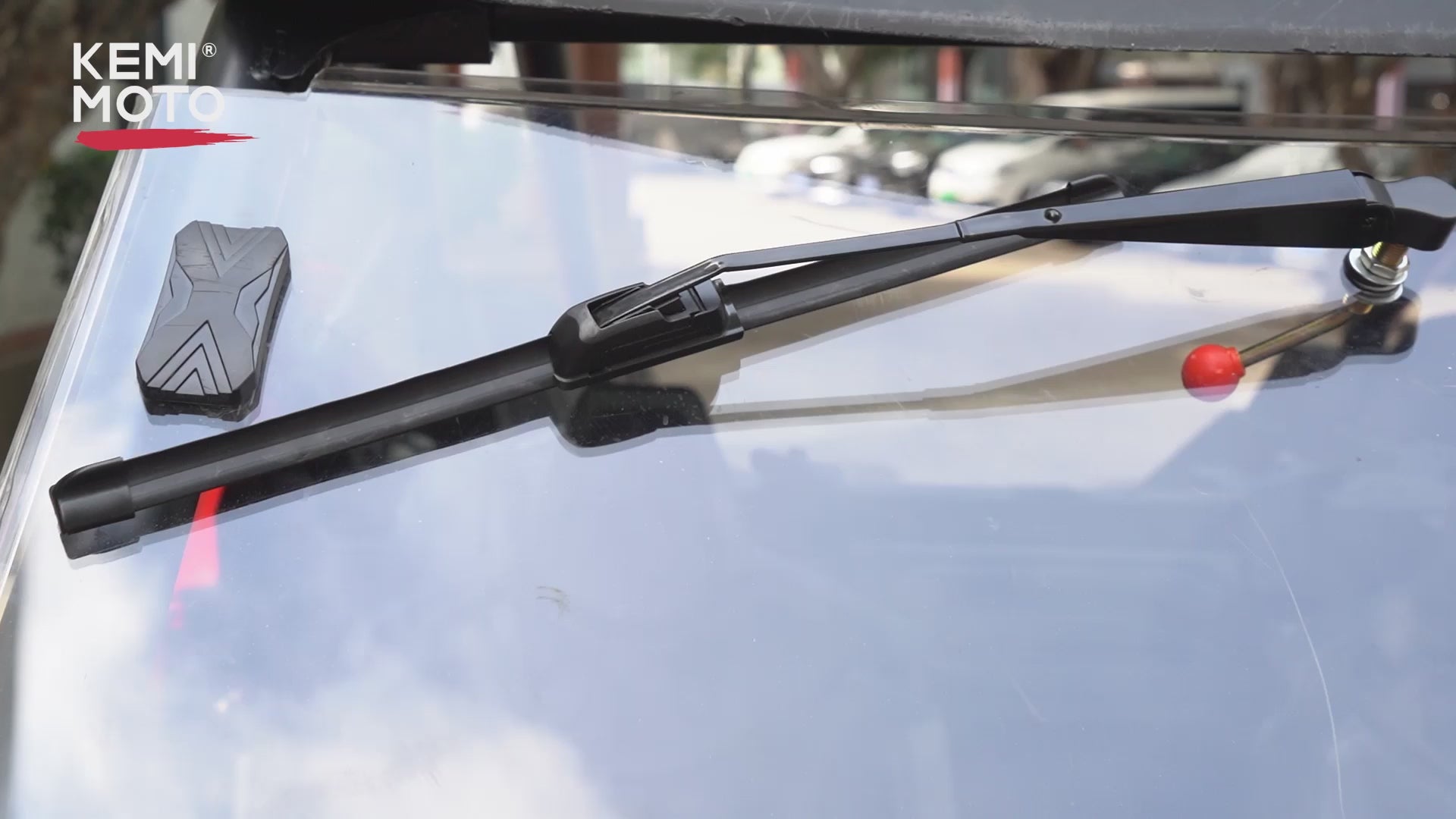 Kemimoto Manual Hand Operated UTV Windshield Wiper