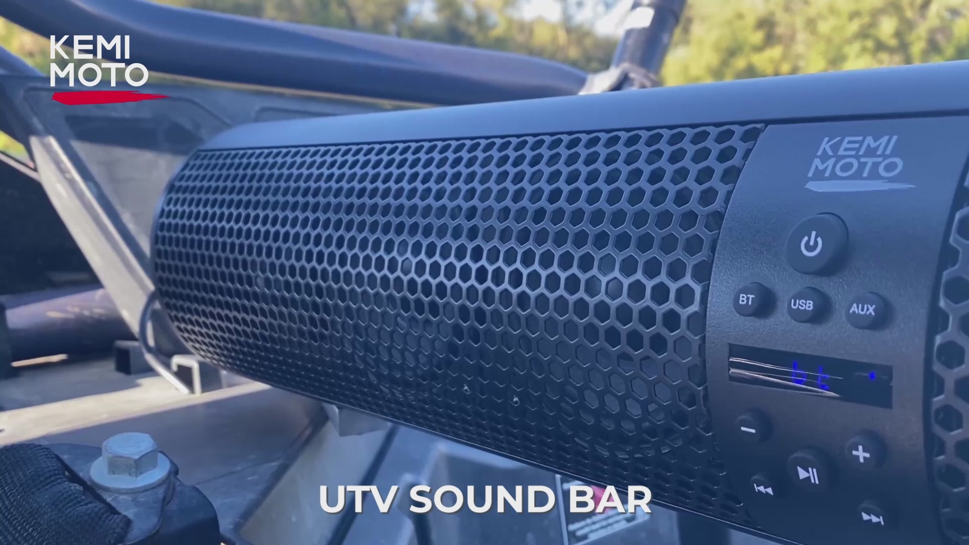 Kemimoto 6 Speaker UTV Bluetooth Sound Bar for Maverick X3/RZR