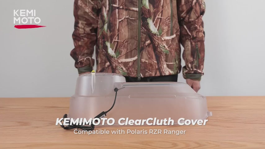Kemimoto Outer Clutch Cover with RGB Lights for Polaris RZR