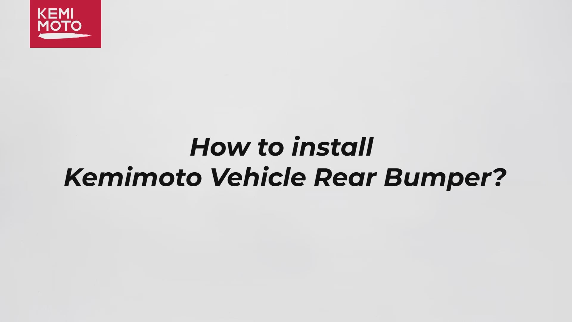 Kemimoto Rear Bumper with Light for Can‑Am Defender