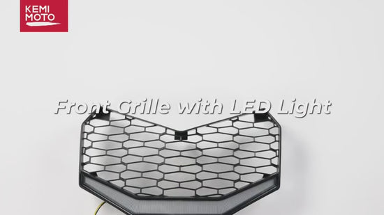 Kemimoto Front Bumper Mesh Grill for Can‑Am Maverick X3