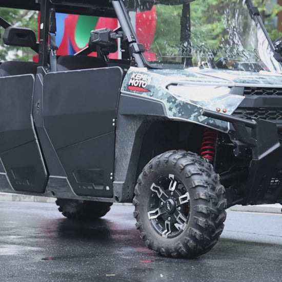 Kemimoto Aluminum Doors for Polaris Ranger XP 1000 Crew Black