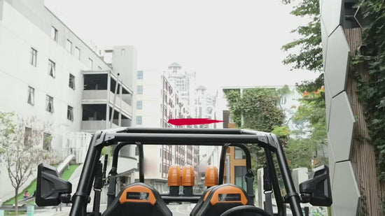 Kemimoto UTV Side View Mirrors Fit With Windshield