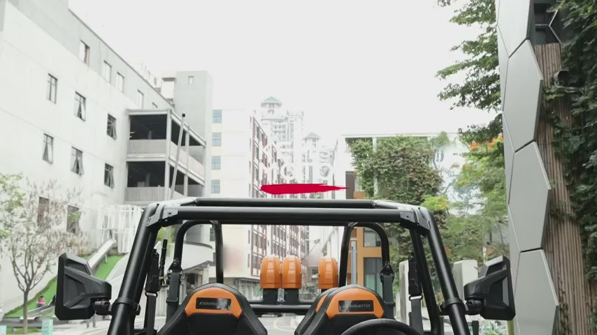 Kemimoto UTV Side View Mirrors Fit With Windshield