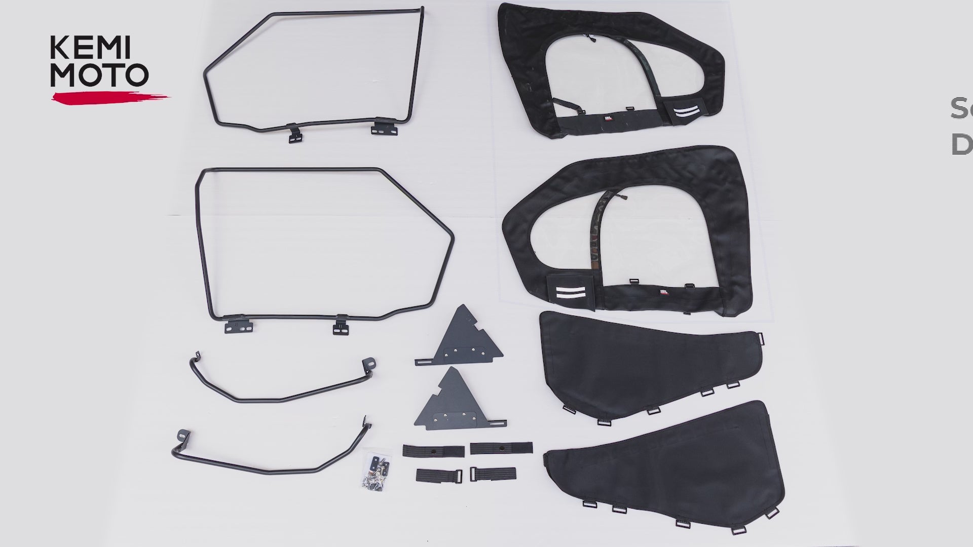 Kemimoto Steel Frame Doors for Polaris RZR XP 1000 2016-2023