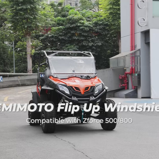 Kemimoto Flip Windshield for CFMOTO ZFORCE 500/800/1000 UTV