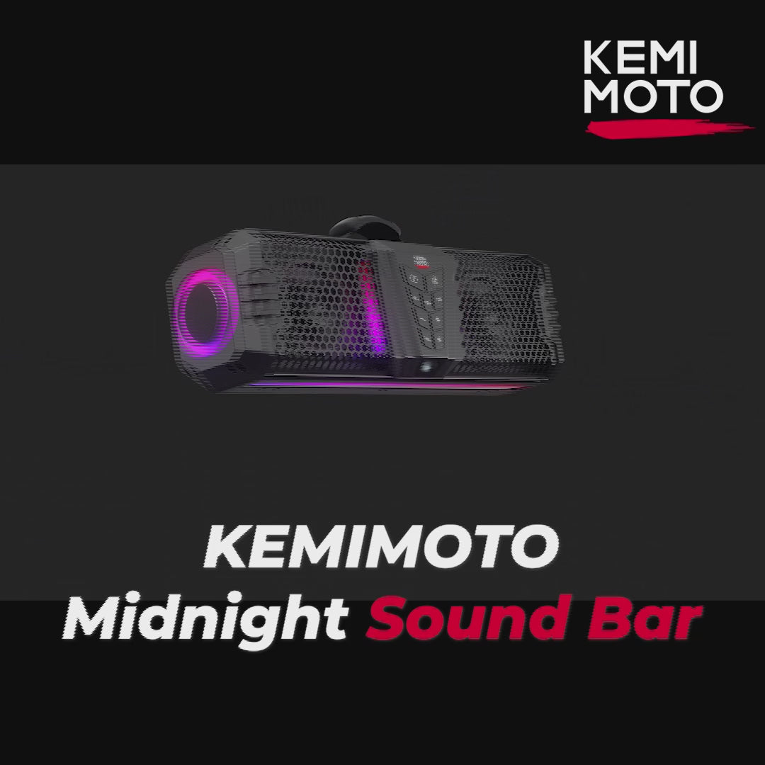 Kemimoto Midnight 60 UTV Sound Bar IP66 Weatherproof 26‑Inch