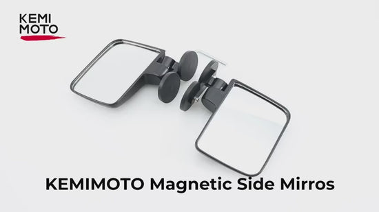 Kemimoto Magnetic Side Mirrors for Tractors, UTV, ATV – 1 Pair