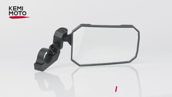 Kemimoto UTV Side Mirrors Tool-Free Multi-Adjustment 1.65-2" Roll Bar