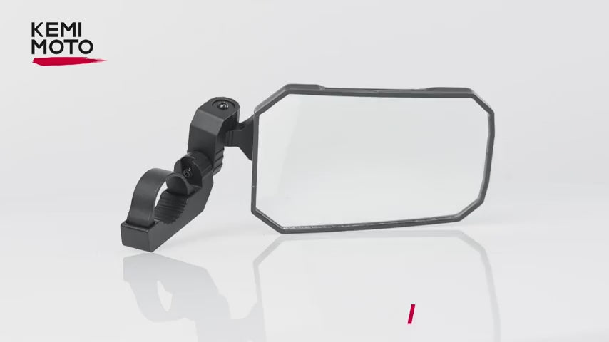 Kemimoto UTV Side Mirrors Tool-Free Multi-Adjustment 1.65-2" Roll Bar