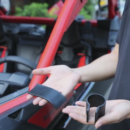 Kemimoto UTV Side View Mirror and Storage Cover for Polaris RZR