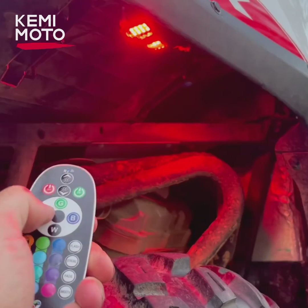 Kemimoto Universal 8 Pods RGB Rock Light Kit