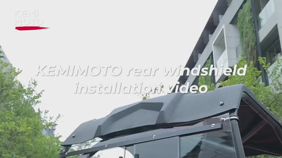 Kemimoto 2-IN-1 Rear Windshield for CFMOTO ZForce 500/800/1000