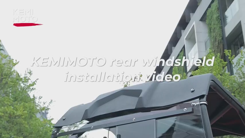 Kemimoto 2-IN-1 Rear Windshield for CFMOTO ZForce 500/800/1000