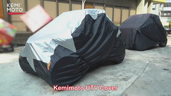 KEMIMOTO Waterproof 420D UTV Cover for Can‑Am, Polaris, Kawasaki