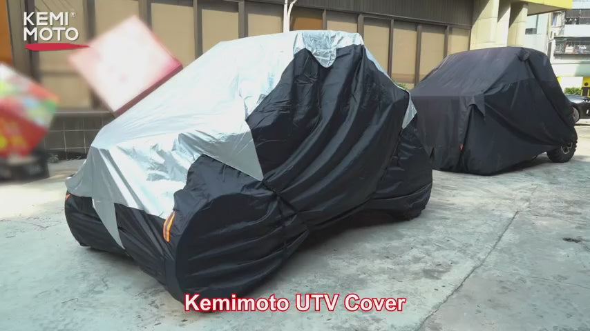 KEMIMOTO Waterproof 420D UTV Cover for Can‑Am, Polaris, Kawasaki