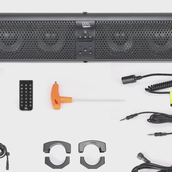 Kemimoto 6 Speaker UTV Bluetooth Sound Bar for Maverick X3/RZR