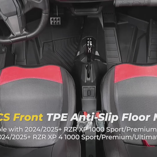 Kemimoto TPE Floor Mats for Polaris RZR XP 1000/4 2024-2025