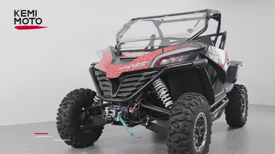 Kemimoto 3-in-1 Folding Half Flip Windshield for CFMOTO ZForce 950